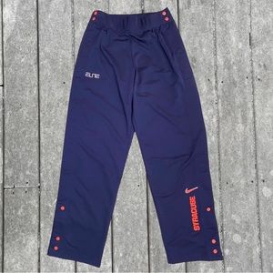 Vtg NIKE ELITE Syracuse Tearaway Basketball Warmup Pants Y2K Men Sz Large